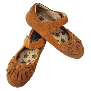 Livie And Luca Matilda Jane PLAY Size 13 Camel Willows Flats Leather Shoes Girls
